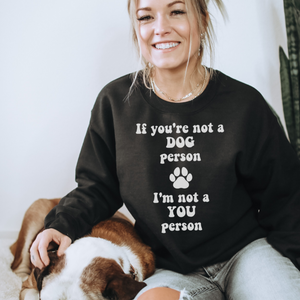 Dog Person Sweatshirt Black