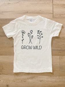 Grow Wild bamboo tee for kids