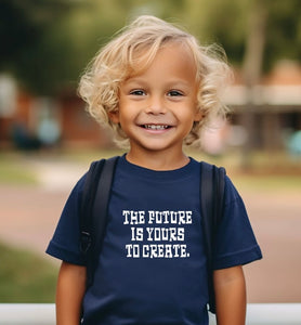 The future is yours to create kids tee