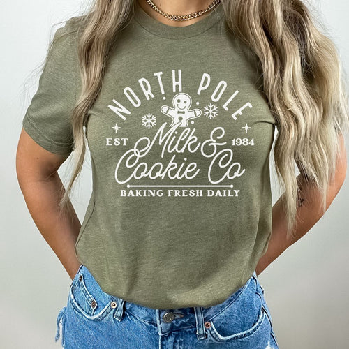 North Pole Milk and Cookie Co Tee