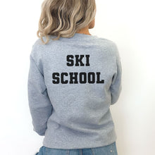 Adult Unisex Ski or Snowboard School Sweatshirt in Grey