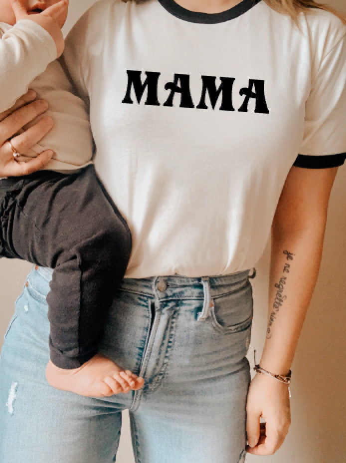 Retro Mama Ringer Tee