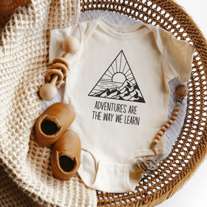 Adventures Are The Way We Learn Baby Bodysuit