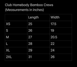 Club Homebody Luxe Bamboo Crew in Natural
