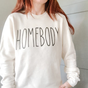 Homebody Luxe Bamboo Sweatshirt Cream