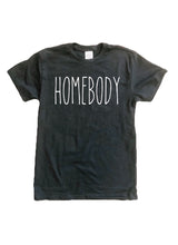 Homebody ladies tshirt in black